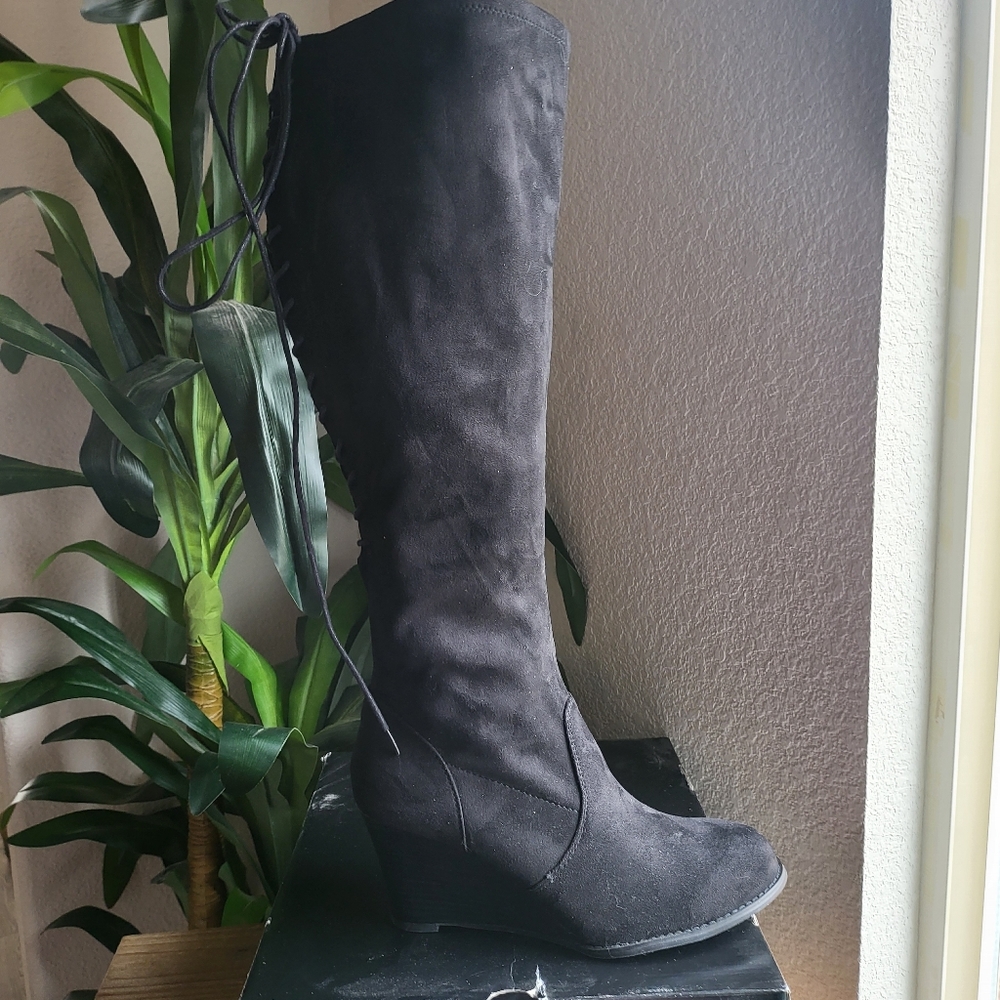 Torrid over the knee sued leather boots size 12W